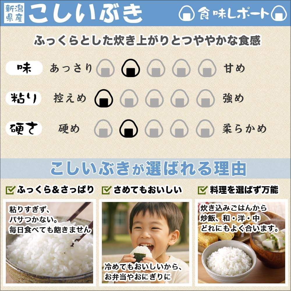 Amazon.co.jp: 新米 令和7年産 新潟産 こしいぶき 5kg 米 : 食品